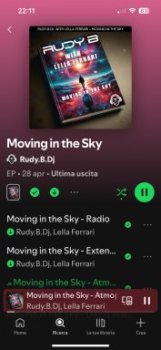Moving in the sky